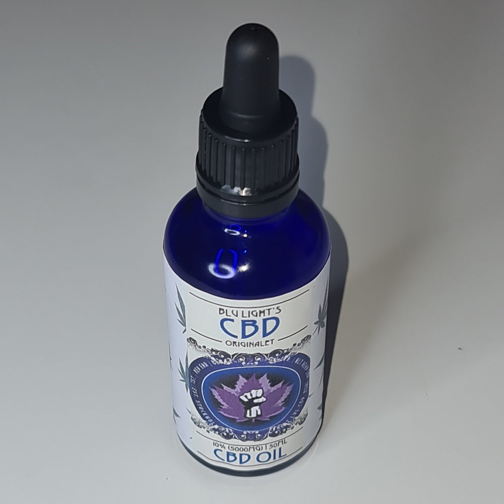 CBD OLJA 10% - 1.000mg/ 5.000mg CBD - Blu Light's CBD