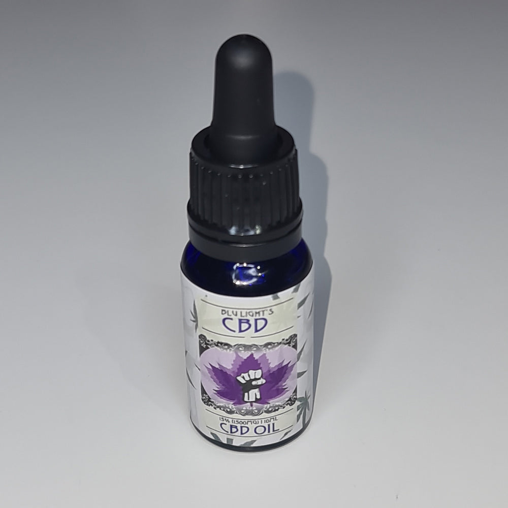 CBD OLJA 15% - 1.500mg/ 7.500mg CBD - Blu Light's CBD