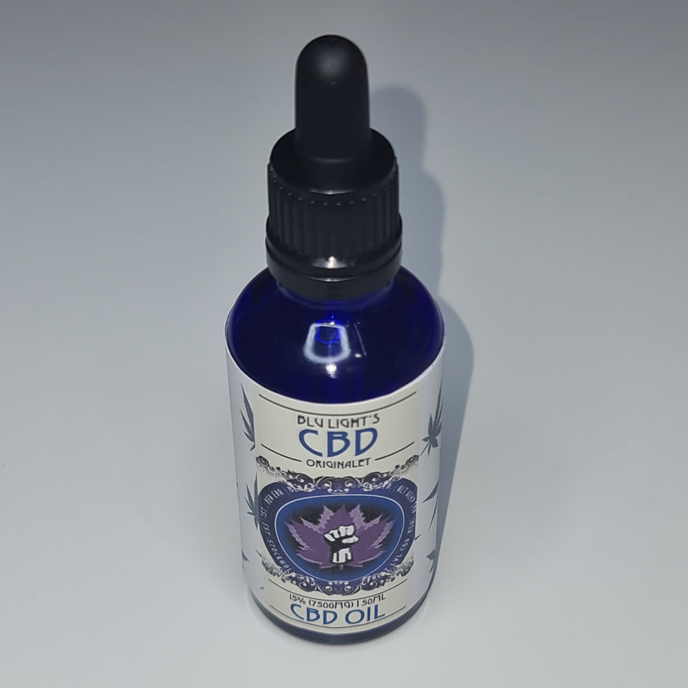 CBD OLJA 15% - 1.500mg/ 7.500mg CBD - Blu Light's CBD